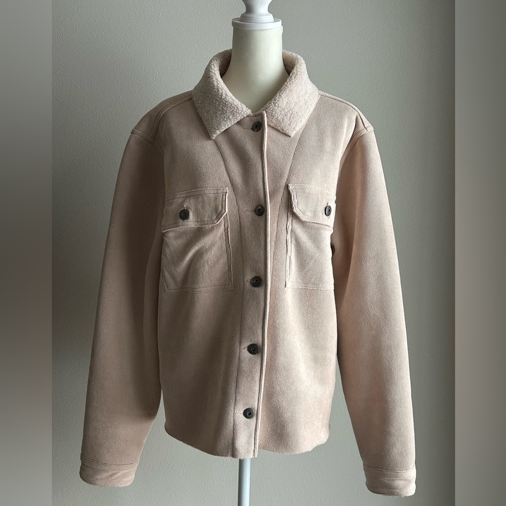 Dylan by True Grit , Cassidy Corduroy Tucker Jacket , Pale Pink, Size Large